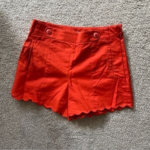 Cartonnier High Waist Red Women's Shorts